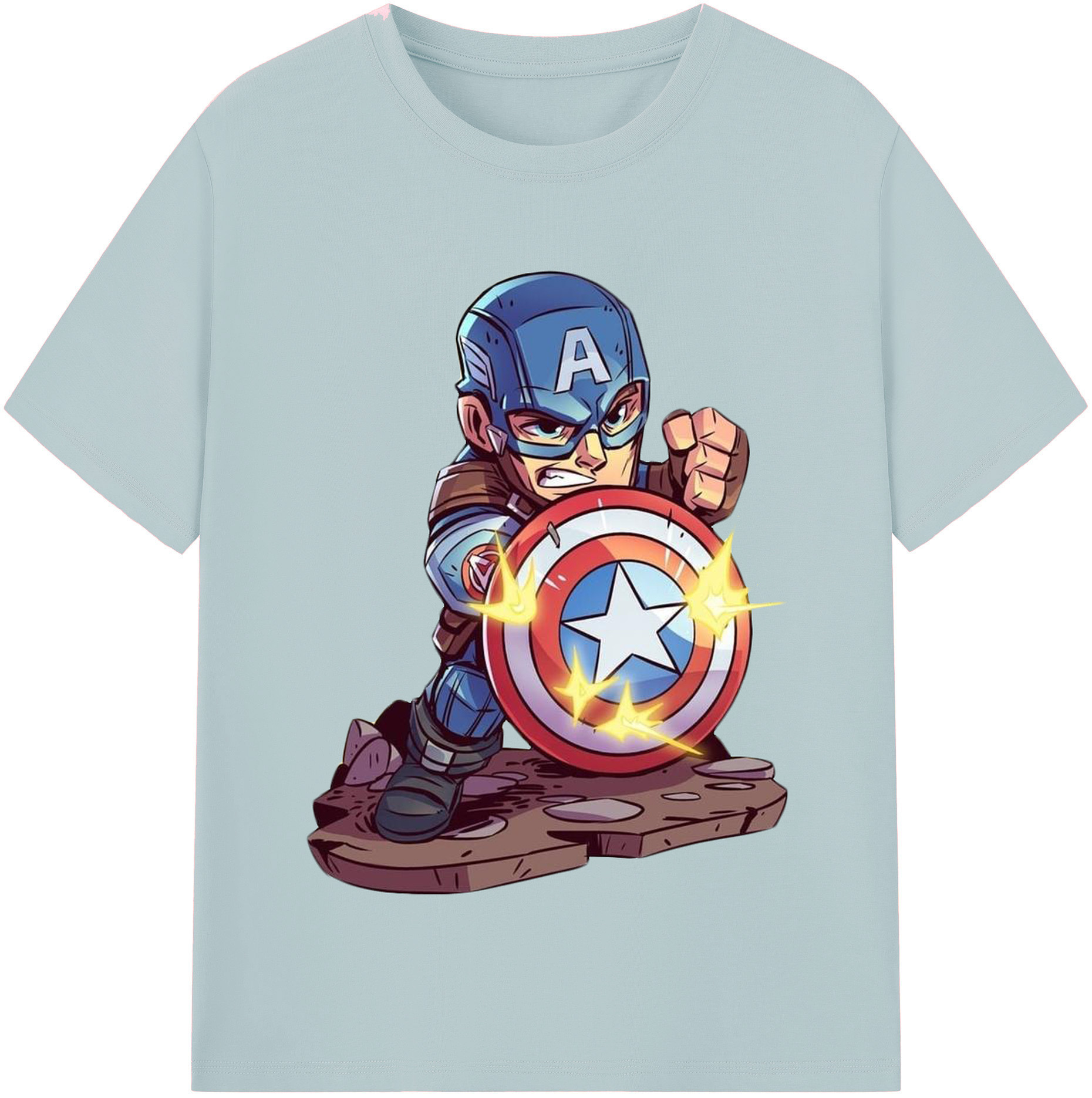 （画像用） アベンジャーズ The Avengers 綿100％半袖Tシャツ（フロントプリント）